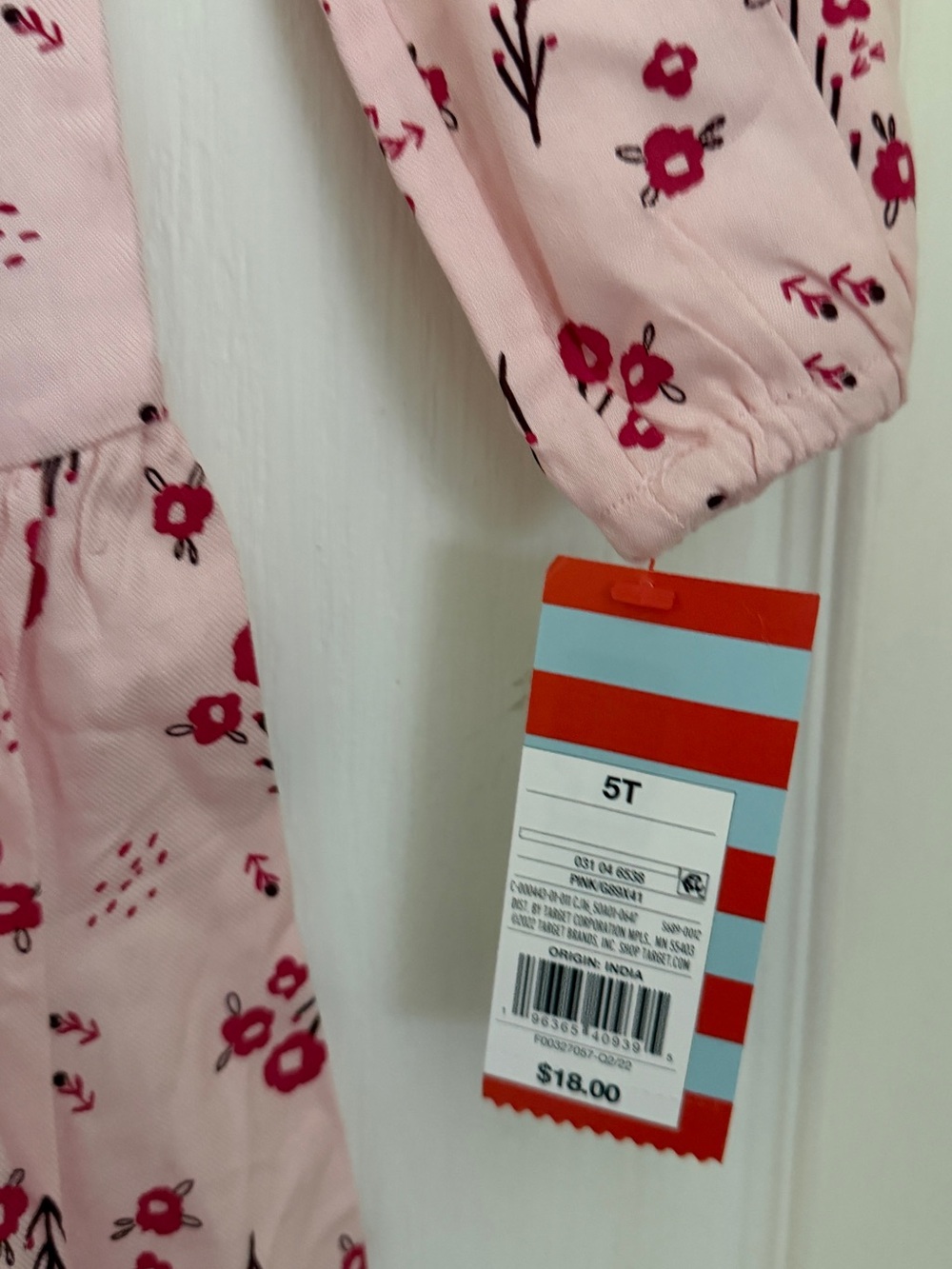 Target Pink Floral Ruffle Yoke Dress for Kids - Picture 3 of 3